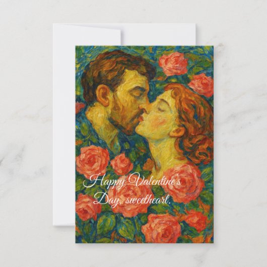 バレンタインデーのカード ノートカード (正面)