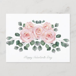 バレンタインデーのカード「ハッピーバレンタインデー」 ポストカード