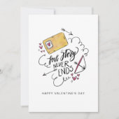 バレンタインデーのカード バレンタインのプレゼント シーズンカード (正面)