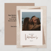 バレンタインデーのカード, ロマンチックなカード, ラブカード シーズンカード (正面/裏面)