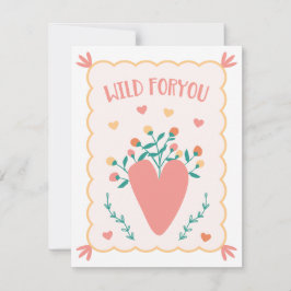 バレンタインデーのカード「ワイルドフォー・ユー」 カード
