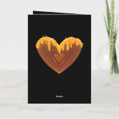 バレンタインデーのカード 可愛い スイート ハート ハニー カード (裏面)