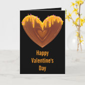 バレンタインデーのカード 可愛い スイート ハート ハニー カード (黄色い花)