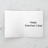 バレンタインデーのカード 「恋するハチドリ」 カード (内部)