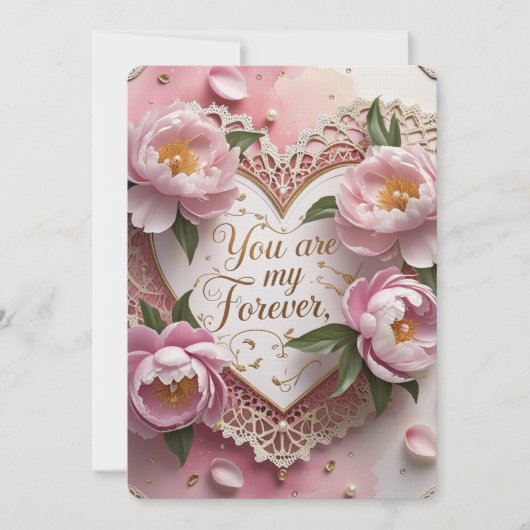 バレンタインデーのカード 招待状 (正面)