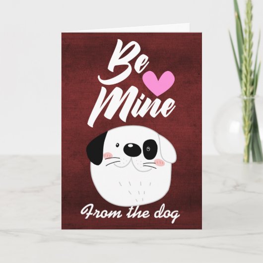 バレンタインデーのカード…犬から シーズンカード (正面)