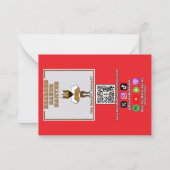 バレンタインデーのカード #1 ノートカード (裏面)