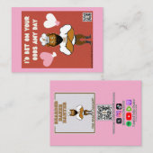 バレンタインデーのカード #2 ノートカード (正面/裏面)