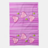 バレンタインデーのキッチンハンドタオル蜂 キッチンタオル (縦)