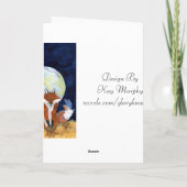 バレンタインデーのキツネ シーズンカード (裏面)