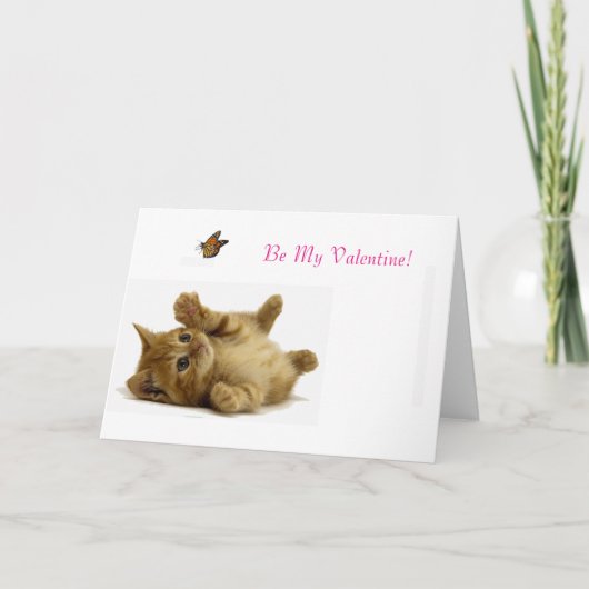 バレンタインデーのキャットイメージ シーズンカード (正面)