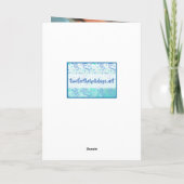 バレンタインデーのキャンディハートの写真カード カード (裏面)