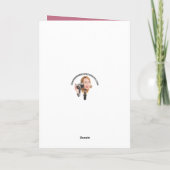 バレンタインデーのキュートなピザスライス ユーモア シーズンカード (裏面)