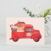 バレンタインデーのキューピッドのデリバリーレッドウォーター色トラック シーズンカード (スタンド正面)