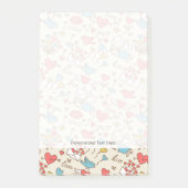 バレンタインデーのキューピッド模様 ポストイット (正面)