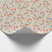 バレンタインデーのキューピッド模様 ラッピングペーパー (角)