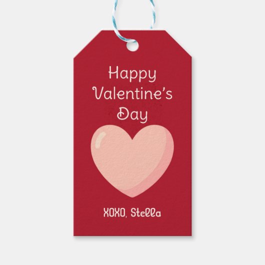 バレンタインデーのギフトタグ ギフトタグ (正面)