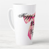 バレンタインデーのギフトマグ カフェラテマグ (左アングル)