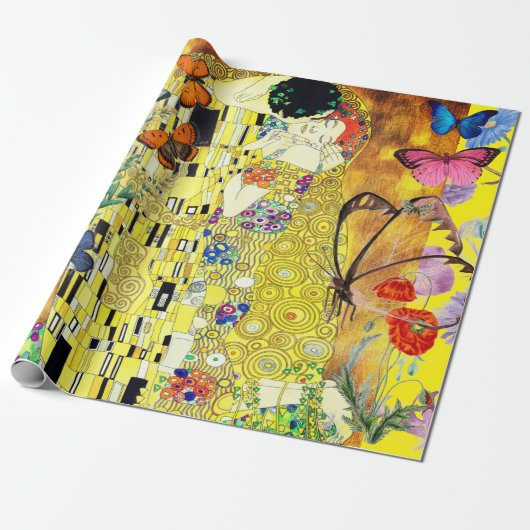 バレンタインデーのギフトラッピング紙 ラッピングペーパー (アンロールド)