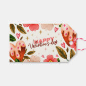 バレンタインデーのギフトラベル ギフトタグ (正面(横))