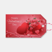 バレンタインデーのギフトラベル ギフトタグ (正面(横))