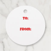 バレンタインデーのギフトラベル フェイバータグ (裏面)