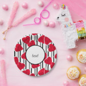 バレンタインデーのギフトラベル ペーパープレート (パーティー)