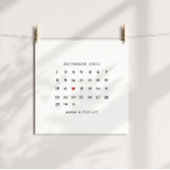 バレンタインデーのギフト、カレンダーポスター ポスター