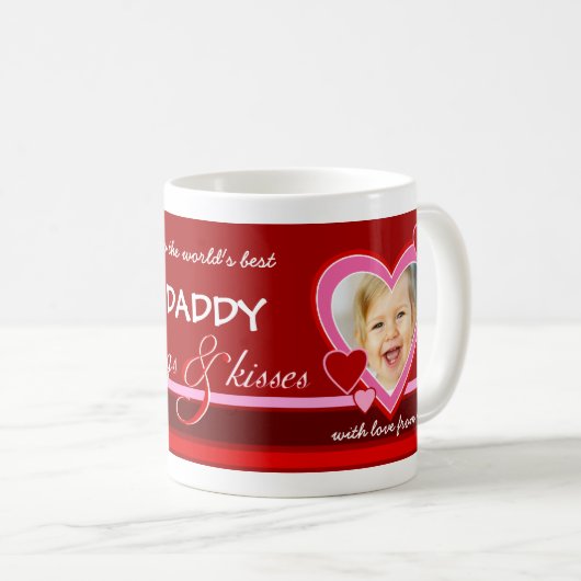バレンタインデーのギフト-写真のマグ-お父さん コーヒーマグカップ (正面右)