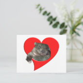 バレンタインデーのギフト、Wombat愛! シーズンポストカード (スタンド正面)