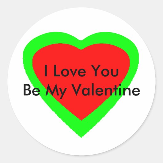 バレンタインデーのギフトjGibneyザ・ミュージアムZazzle ラウンドシール (正面)