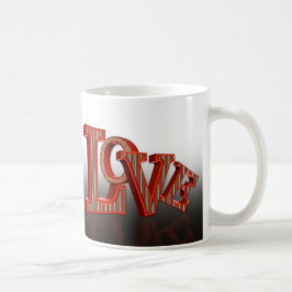 バレンタインデーのギフトLOVEマグ コーヒーマグカップ