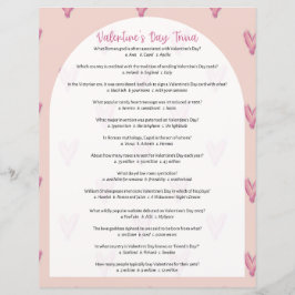 バレンタインデーのクイズゲーム