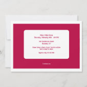 バレンタインデーのクッキー交換パーティー 招待状 (裏面)