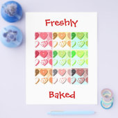 バレンタインデーのクッキー チラシ (シングル)