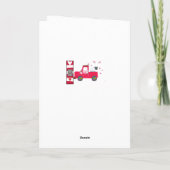 バレンタインデーのグリーティングカードはバレンタインヒツジ シーズンカード (裏面)