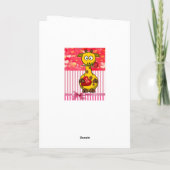 バレンタインデーのグリーティングカードキリン シーズンカード (裏面)