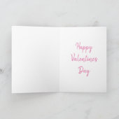 バレンタインデーのグリーティングカードピンクの靴 シーズンカード (内部)