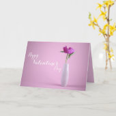 バレンタインデーのグリーティングカード カード (黄色い花)