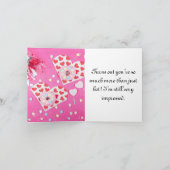 バレンタインデーのグリーティングカード カード (内部)