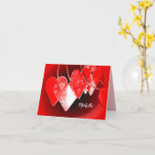 バレンタインデーのグリーティングカード カード (黄色い花)