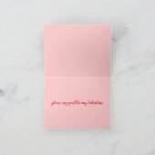 バレンタインデーのグリーティングカード カード (内部)