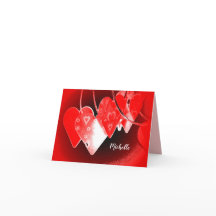 バレンタインデーのグリーティングカード