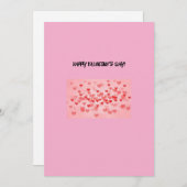 バレンタインデーのグリーティングカード シーズンカード (正面/裏面)