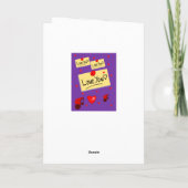 バレンタインデーのグリーティングカード シーズンカード (裏面)