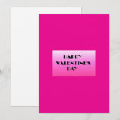 バレンタインデーのグリーティングカード シーズンカード (正面/裏面)