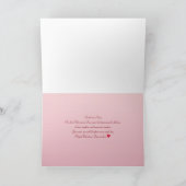 バレンタインデーのグリーティングカード － ラブハーツ カード (内部)