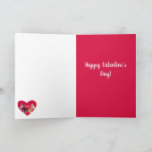 バレンタインデーのコーギー シーズンカード (内部)