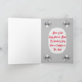 バレンタインデーのゴシック様式のカップルの挨拶 案内状 (内部)