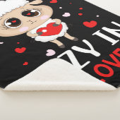 バレンタインデーのシングルスに恋の羊の怠惰 シェルパブランケット (3/4)